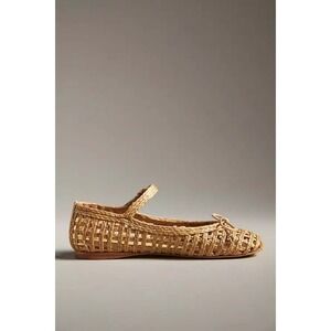 Vicenza Woven Ballet Flats‎ in Beige Size 9